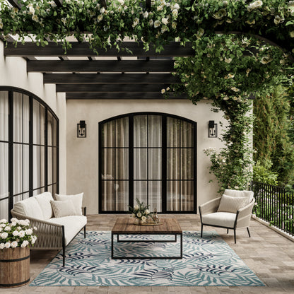 Nourison Home Garden Oasis  Blue  Contemporary