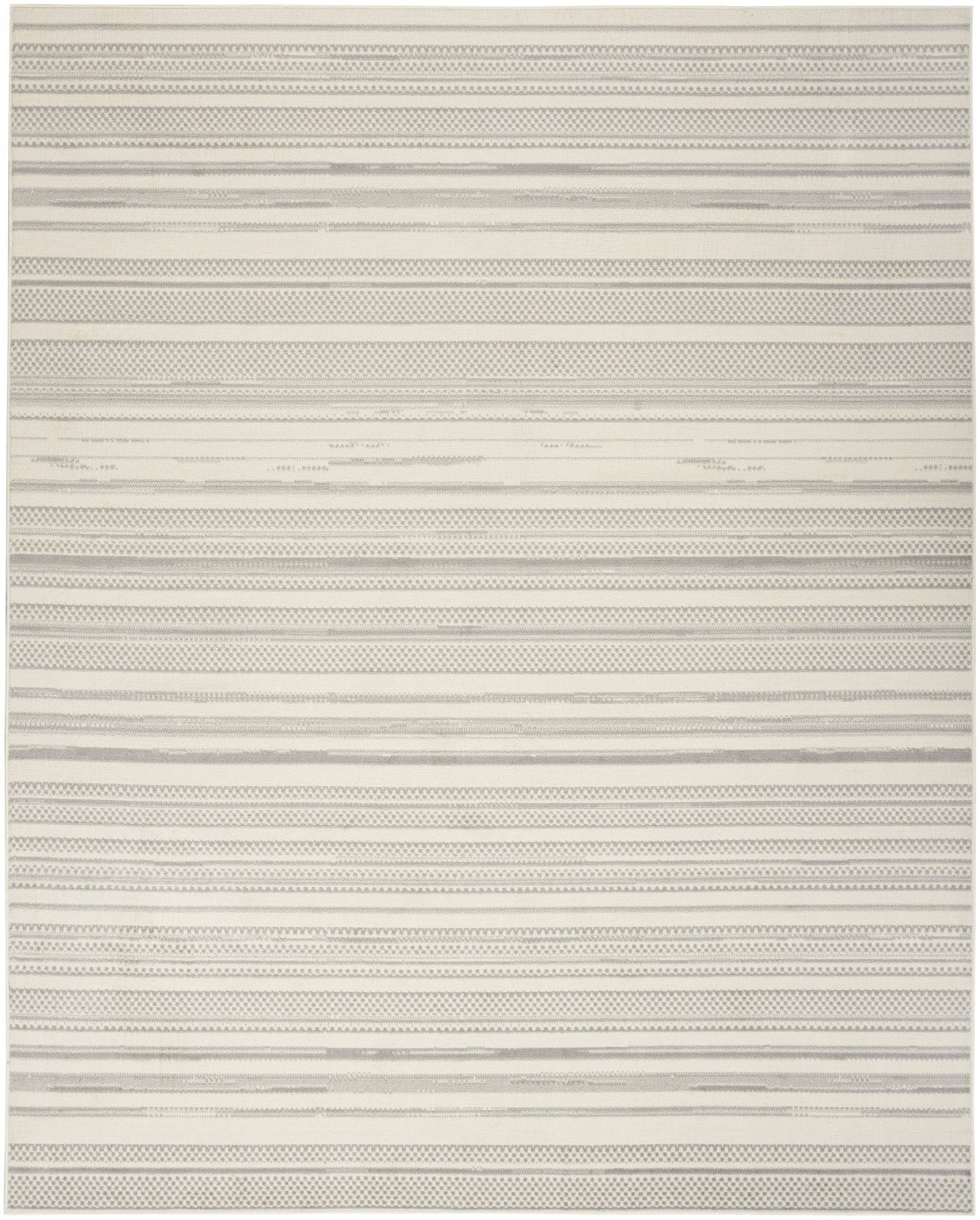 Nourison Home Grafix GRF41 Ivory Grey Contemporary Power-loomed Rug