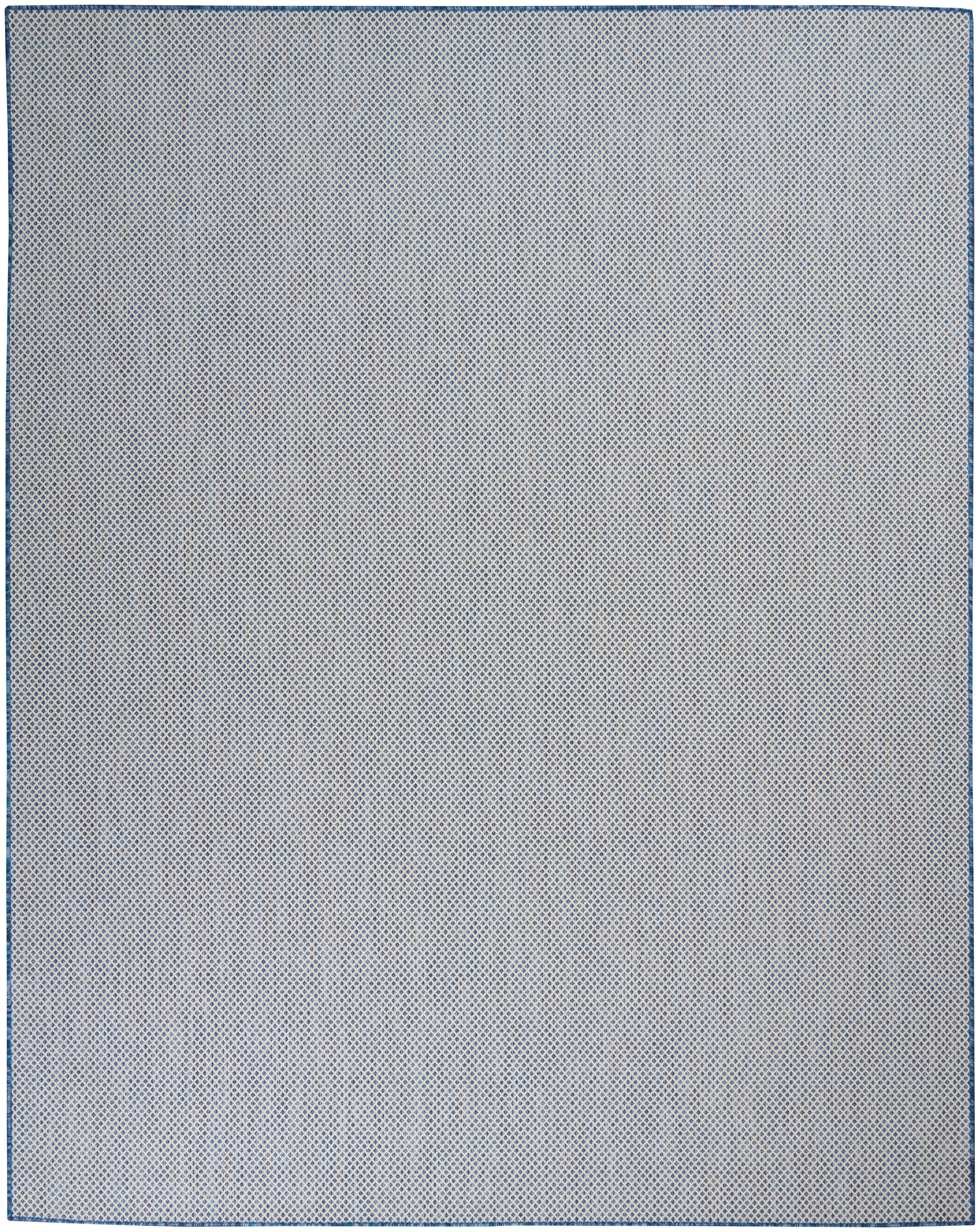 Nourison Home Courtyard  Ivory Blue  Contemporary