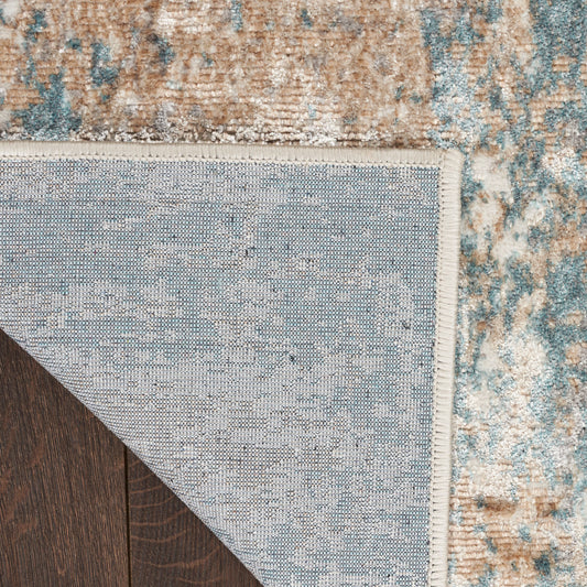 Nourison Home Glitz  Taupe Multicolor  Contemporary