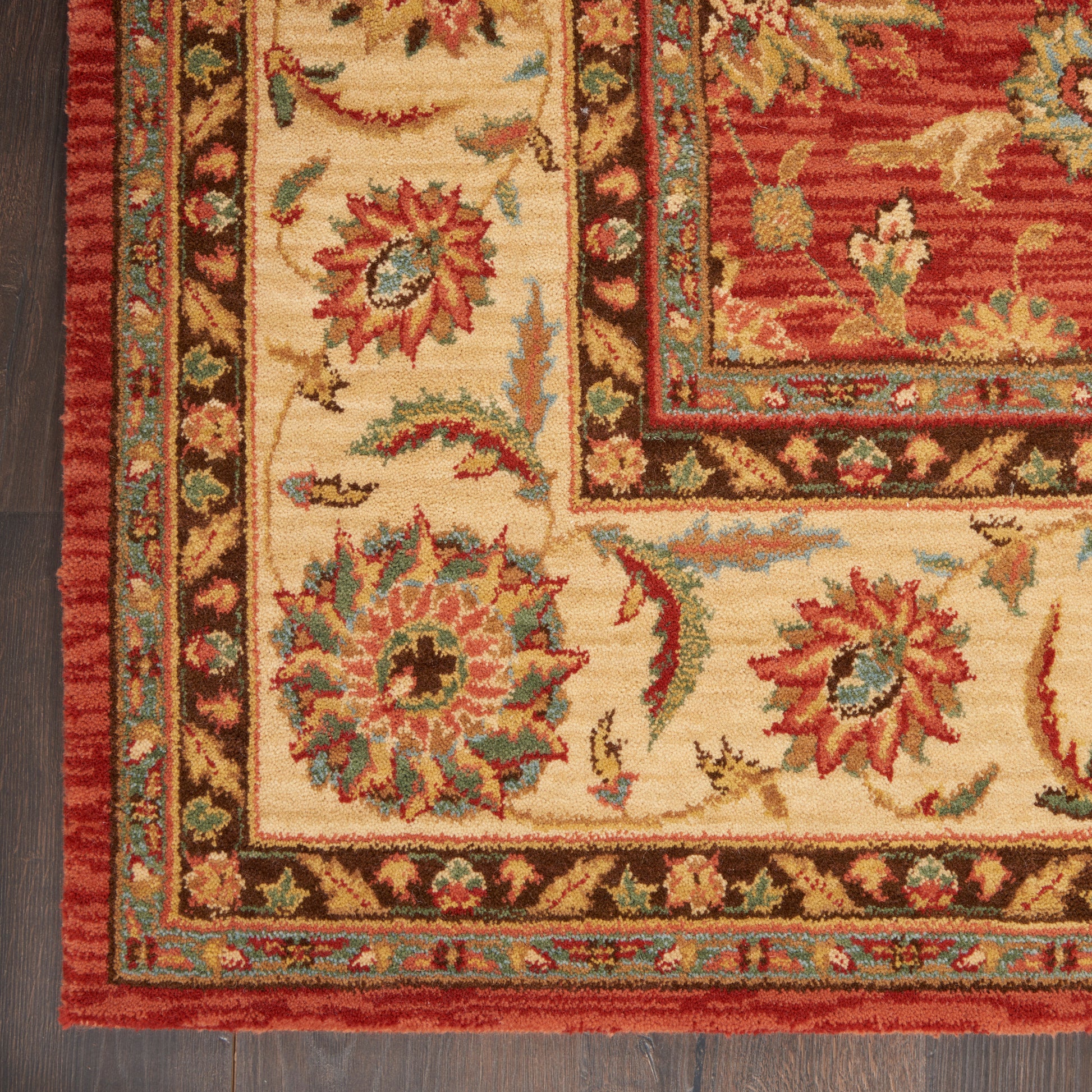 Nourison Home Living Treasures  Rust  Traditional