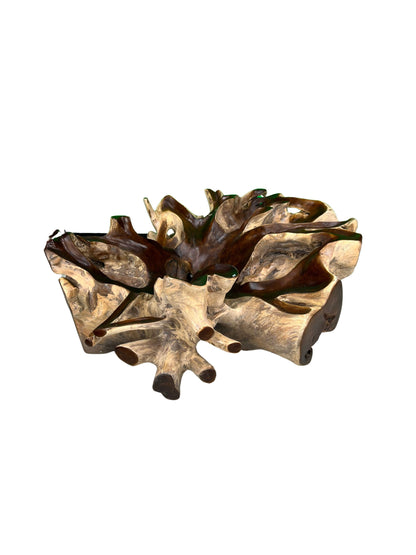 Eclectic Home Coffee Table Jepara Teak Root Matte Brown  Table Furniture