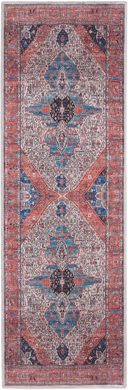 Nourison Home Grand Washables GRW05 Ivory Brick Traditional Power-loomed Rug