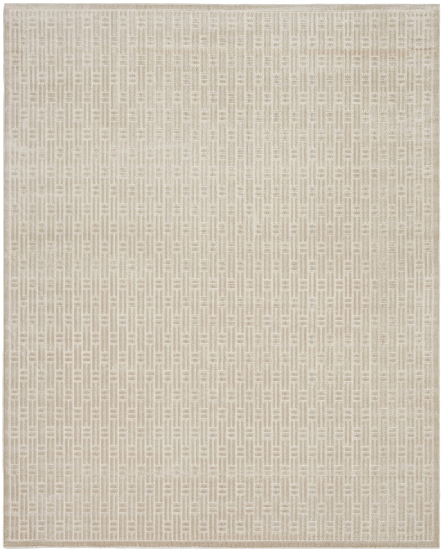Nourison Home Washable Charm WCH02 Silver Ivory Contemporary Machine Woven Rug