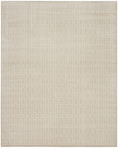 Nourison Home Washable Charm WCH02 Silver Ivory Contemporary Machine Woven Rug