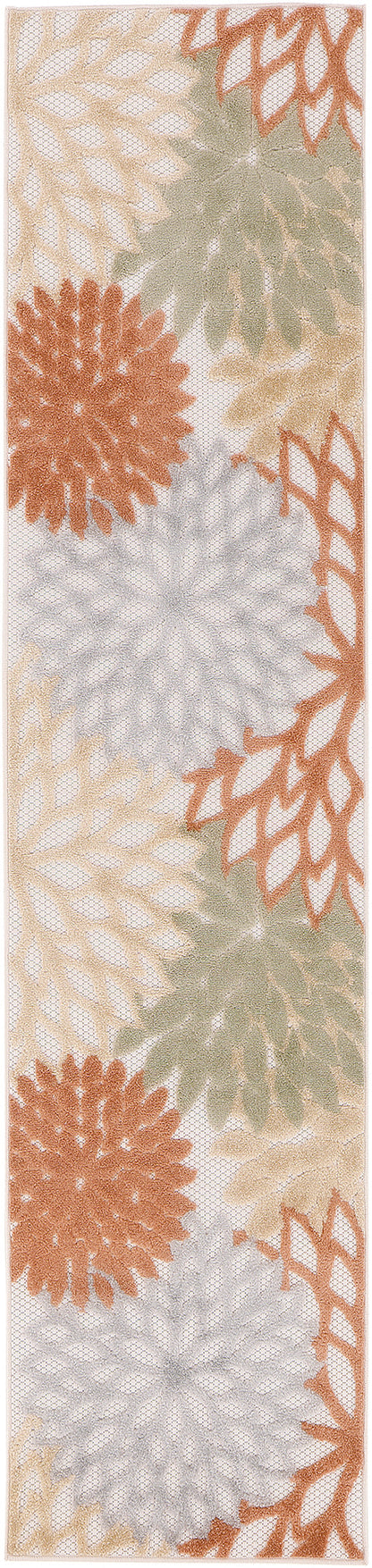 Nourison Home Aloha ALH05 Ivory Multicolor Contemporary Power-loomed Rugs