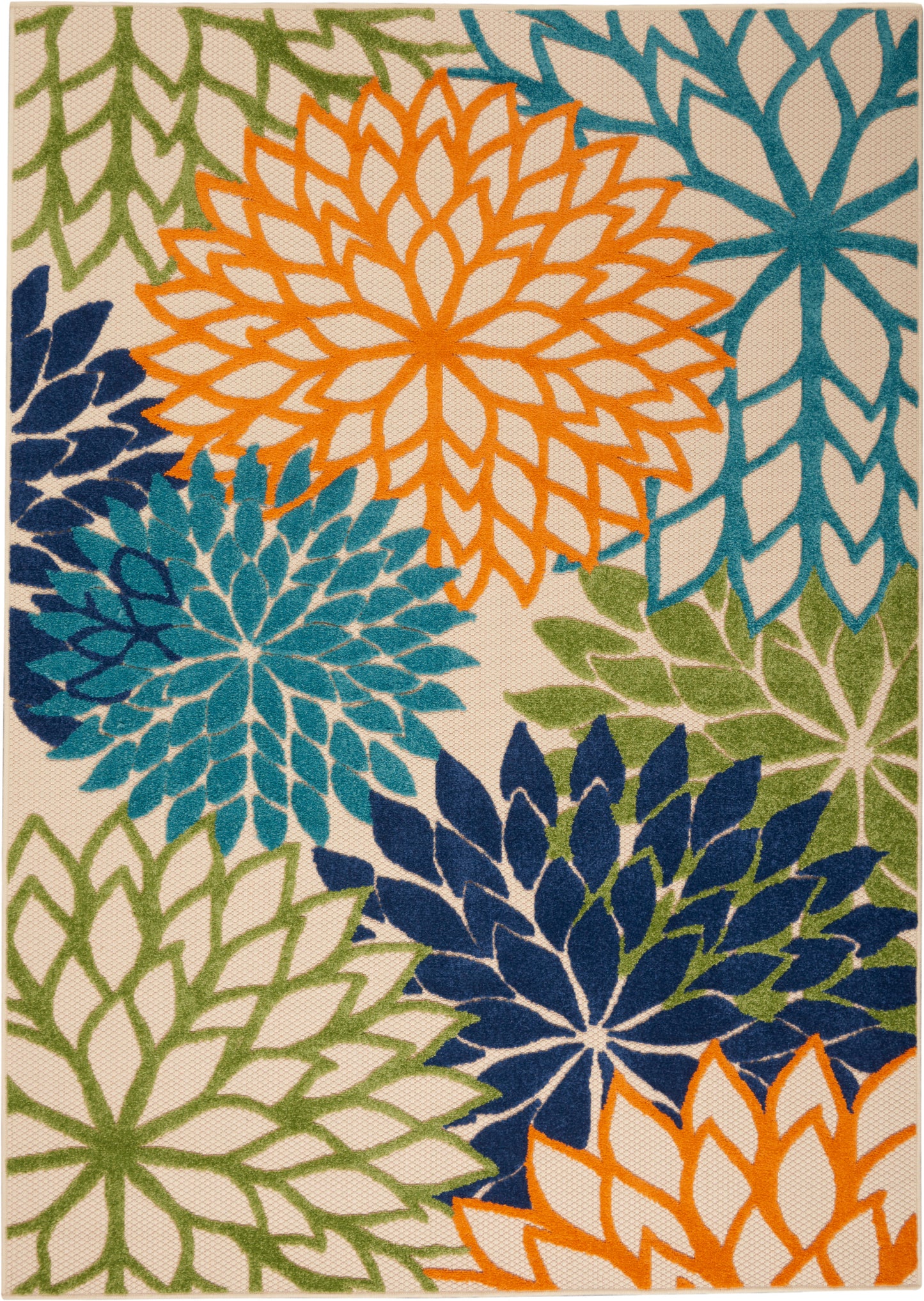 Nourison Home Aloha ALH05 Multicolor Contemporary Power-loomed Rugs