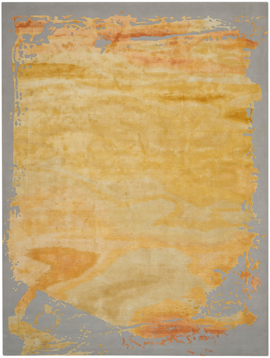 Nourison Home Prismatic  Grey Gold  Contemporary