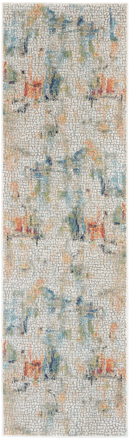 Nourison Home Ankara Global ANR09 Ivory Multicolor Contemporary Power-loomed Rug