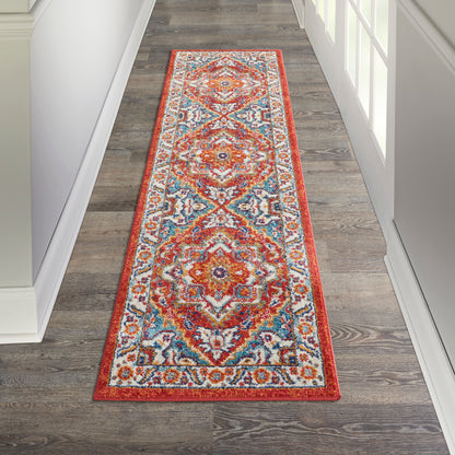 Nourison Home Passion  Red Multicolor  Traditional