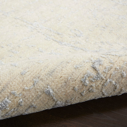 Nourison Home Luna  Ivory Silver Blue  Contemporary