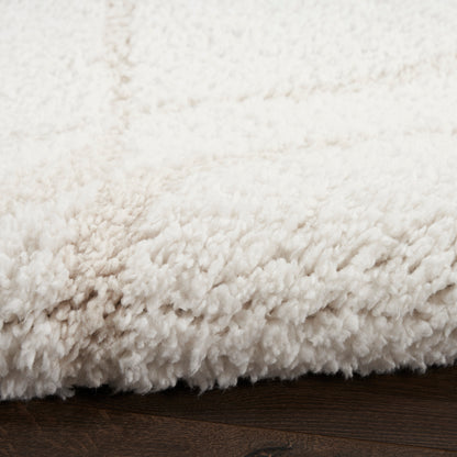 Nourison Home Modern Shag  Ivory Beige  Contemporary