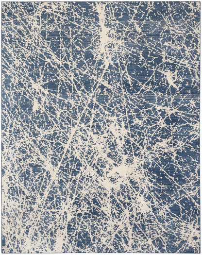 Nourison Home Exhale  Navy Ivory  Contemporary