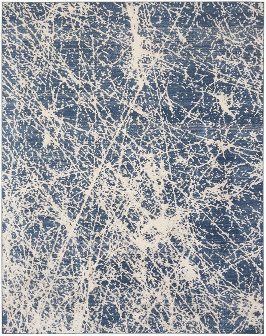 Nourison Home Exhale  Navy Ivory  Contemporary