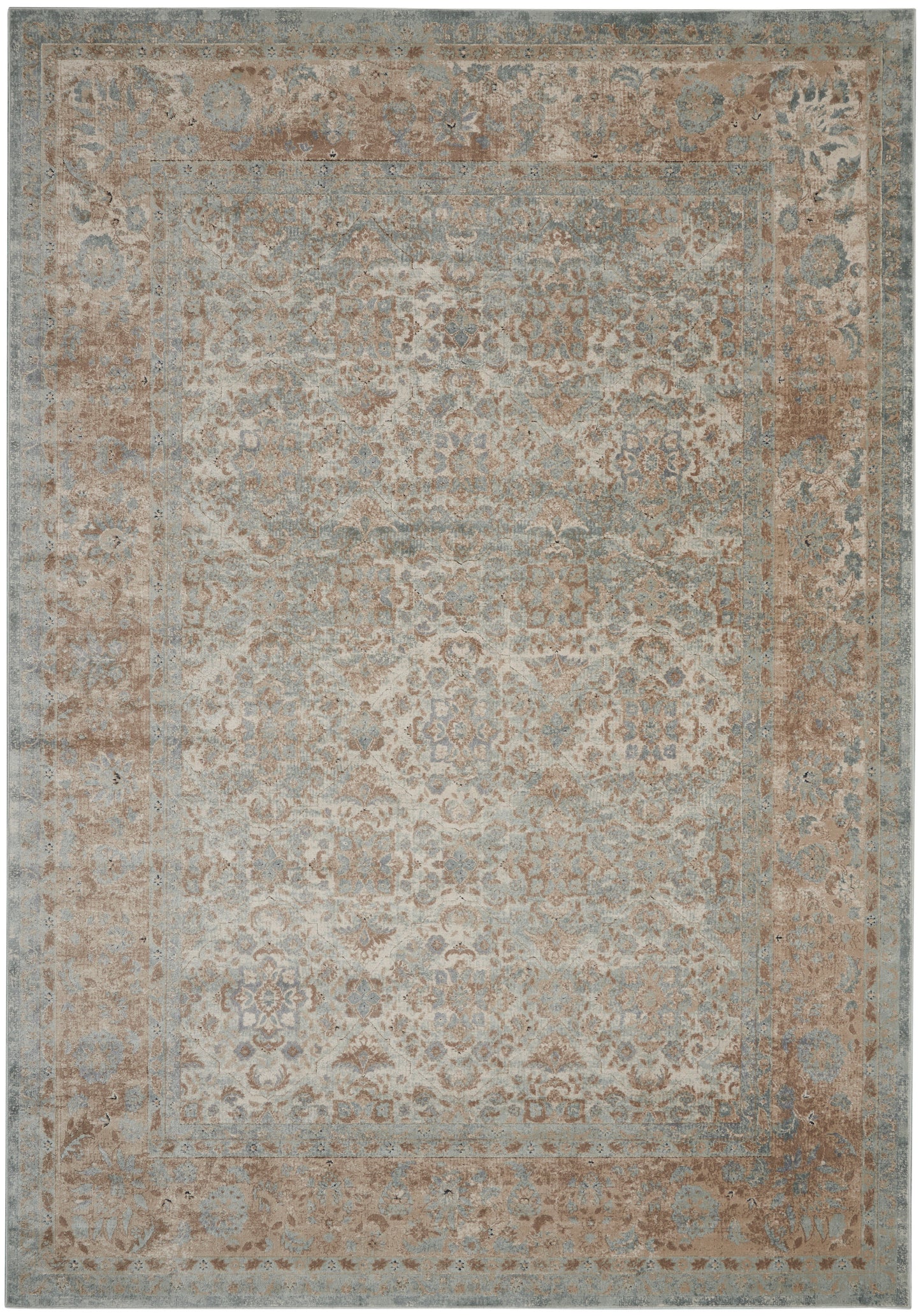 Nourison Home Malta  Slate  Traditional