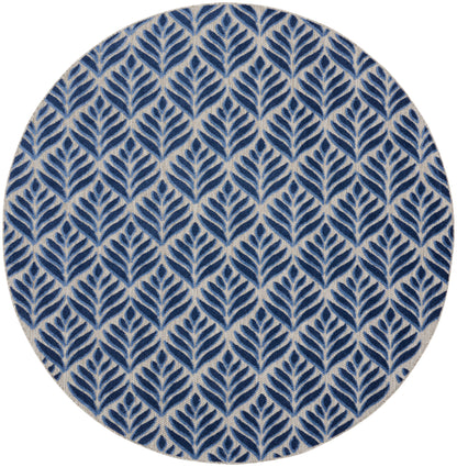 Nourison Home Aloha ALH35 Blue Contemporary Power-loomed Rugs