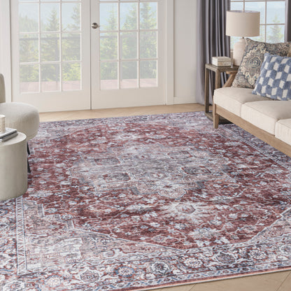 Nourison Home New Concept Washables  Ivory Brick  Traditional