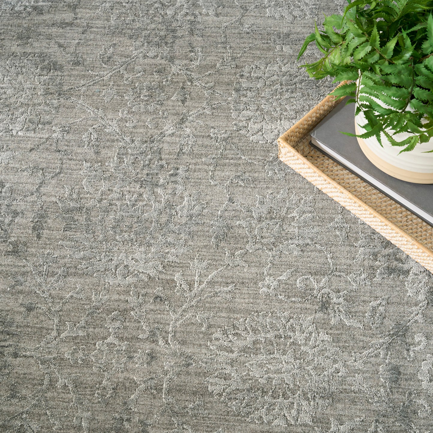 Nourison Home Moonlit  Slate  Traditional
