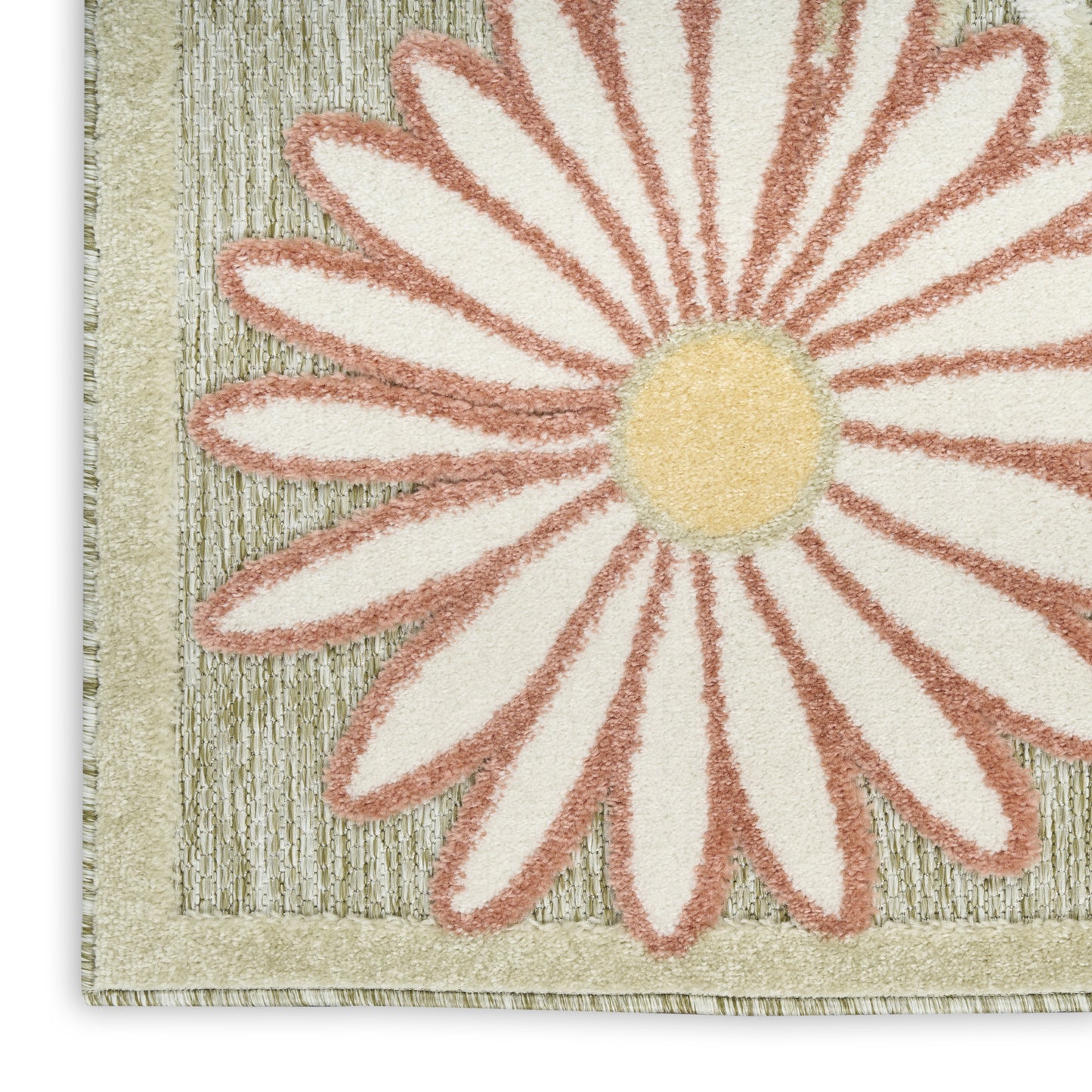 Nourison Home Aloha  Sage Rose  Contemporary