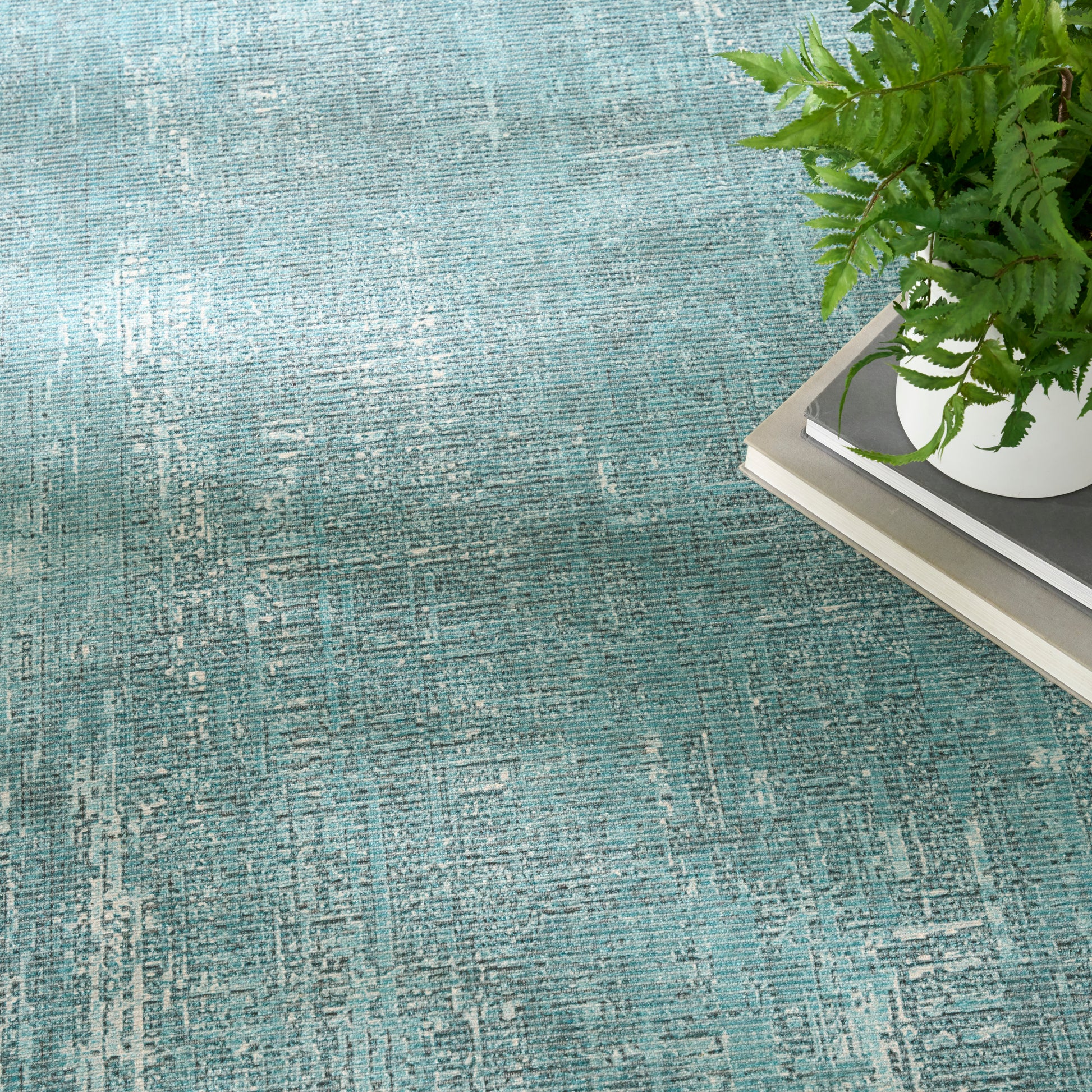 Nourison Home Botanical Washables  Green  Contemporary