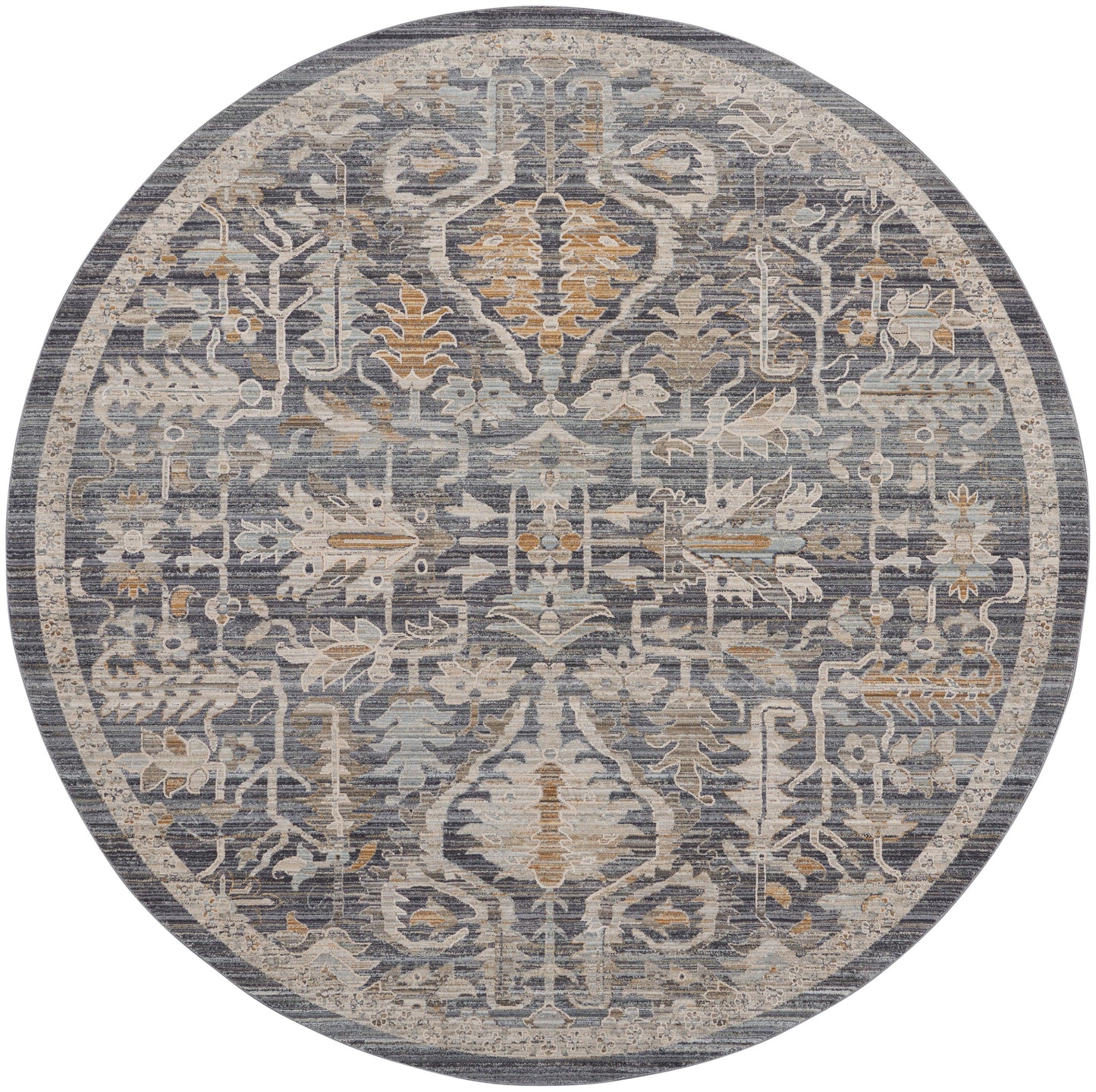 Nourison Home Lynx LNX02 Navy Multicolor Transitional Power-loomed Rug