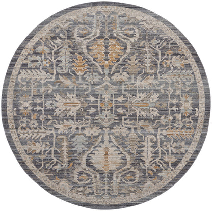 Nourison Home Lynx LNX02 Navy Multicolor Transitional Power-loomed Rug