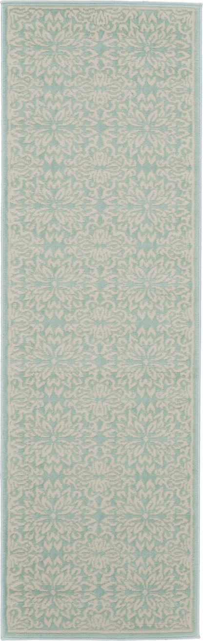 Nourison Home Jubilant JUB06 Ivory Green Transitional Power-loomed Rug