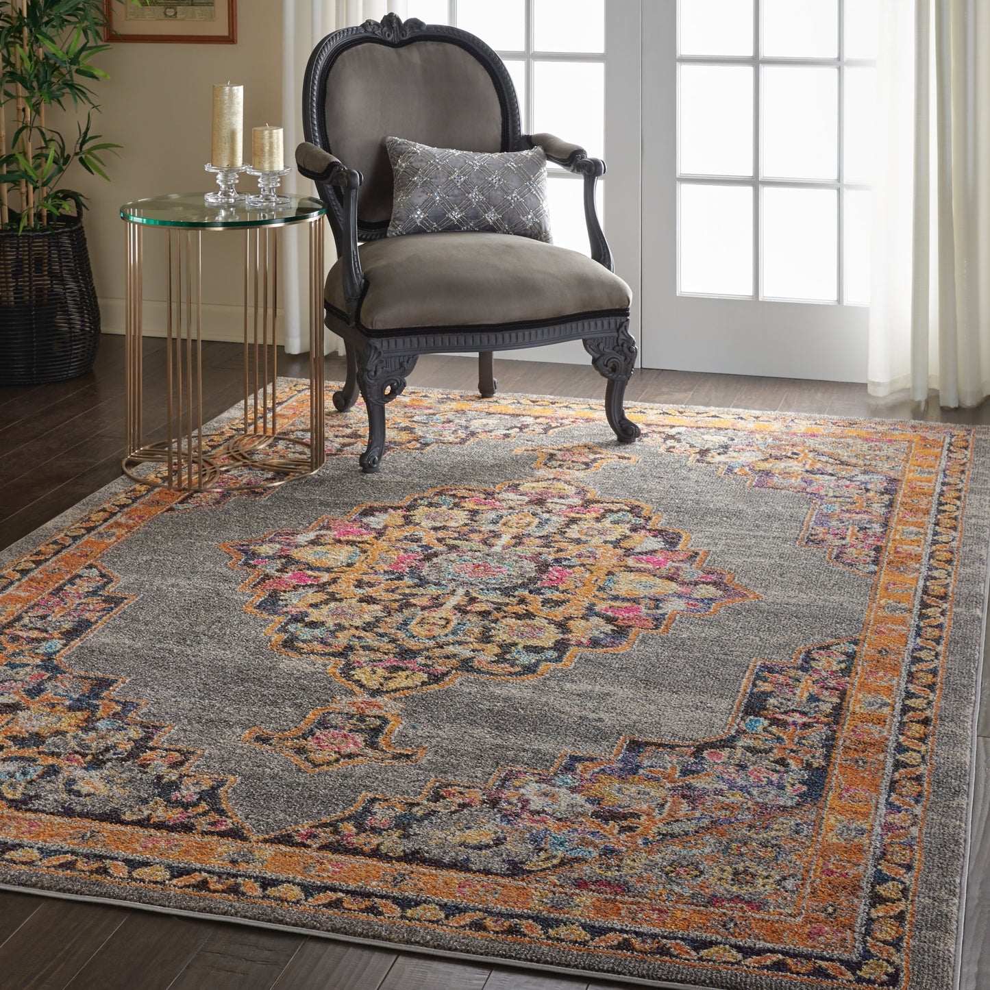 Nourison Home Passionate  Grey  Traditional