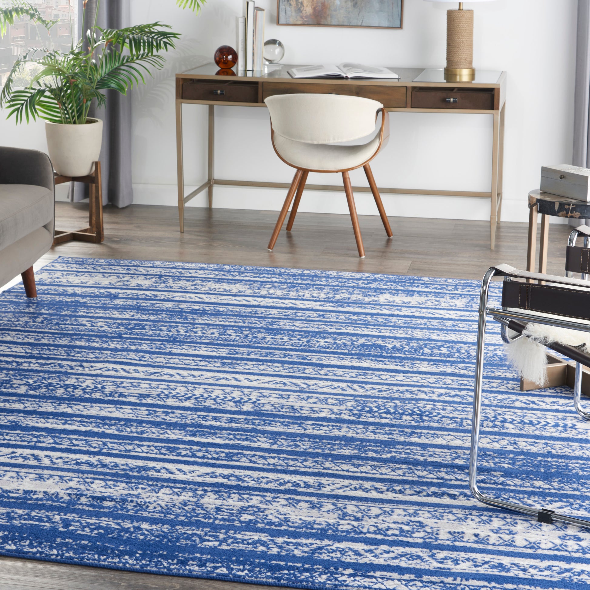 Nourison Home Whimsicle  Navy Ivory  Transitional