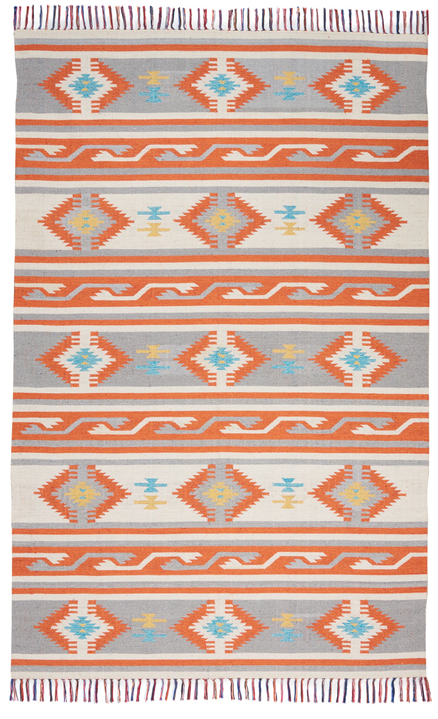 Nourison Home Baja BAJ03 Ivory Grey Transitional Woven Rug