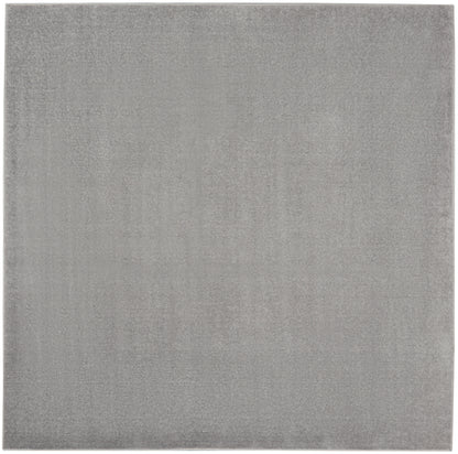 Nourison Home Nourison Essentials NRE01 Silver Grey Contemporary Power-loomed Rug