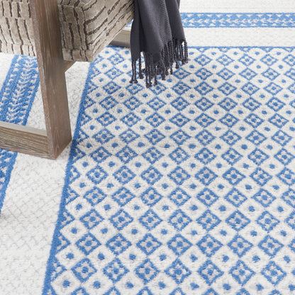 Nourison Home Whimsicle  Ivory Blue  Contemporary