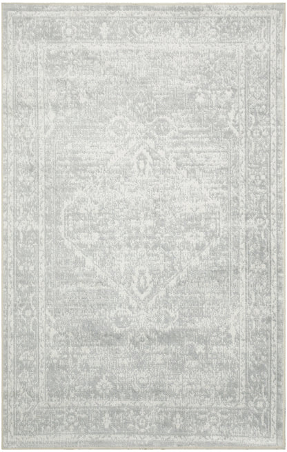 Nourison Home Astra Machine Washable ASW11 Light Grey Traditional Power-loomed Rug