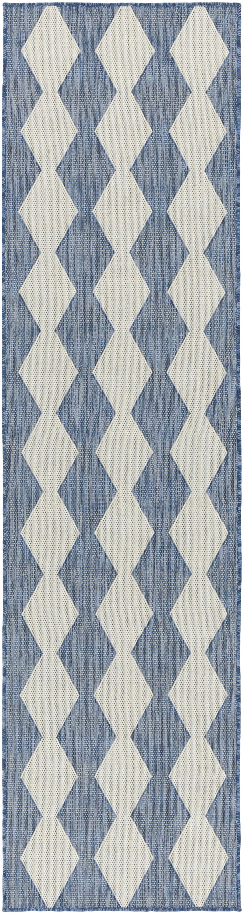 Nourison Home Positano POS04 Navy Blue Contemporary Power-loomed Rug