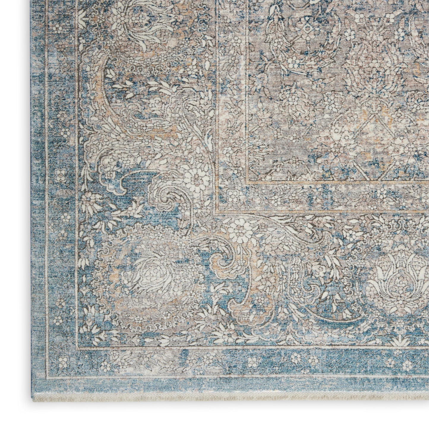 Nourison Home Starry Nights  Cream Blue  Traditional