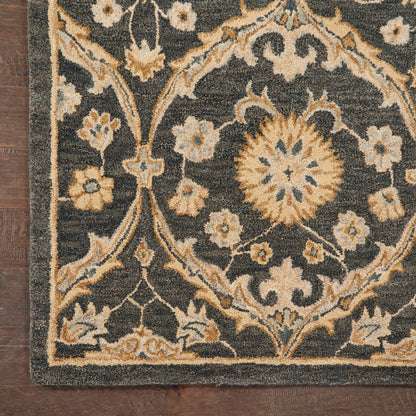 Nourison Home Jazmine  Navy  Traditional