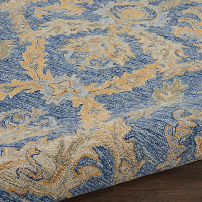 Nourison Home Azura  Navy Blue  Transitional