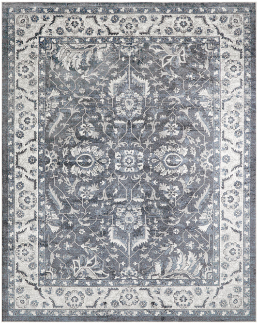 Nourison Home Astra Machine Washable  Slate  Traditional
