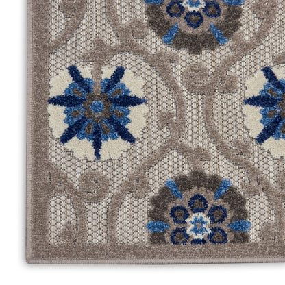 Nourison Home Aloha  Grey Blue  Contemporary