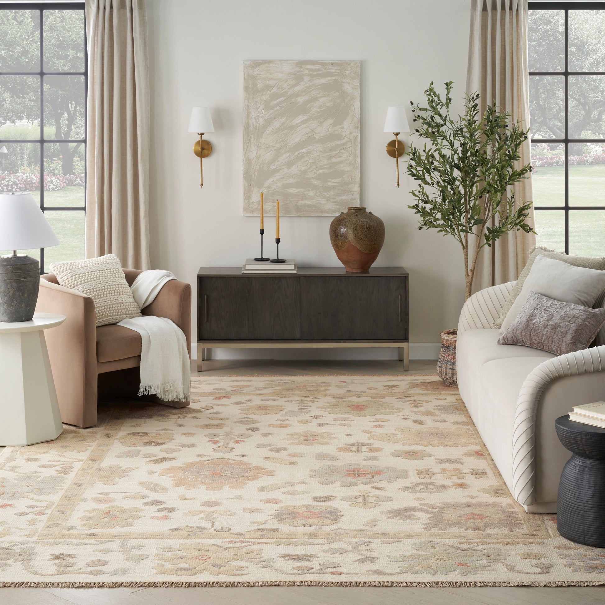 Nourison Home Whispers  Ivory  Traditional