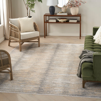 Nourison Home Abstract Hues  Grey Gold  Contemporary