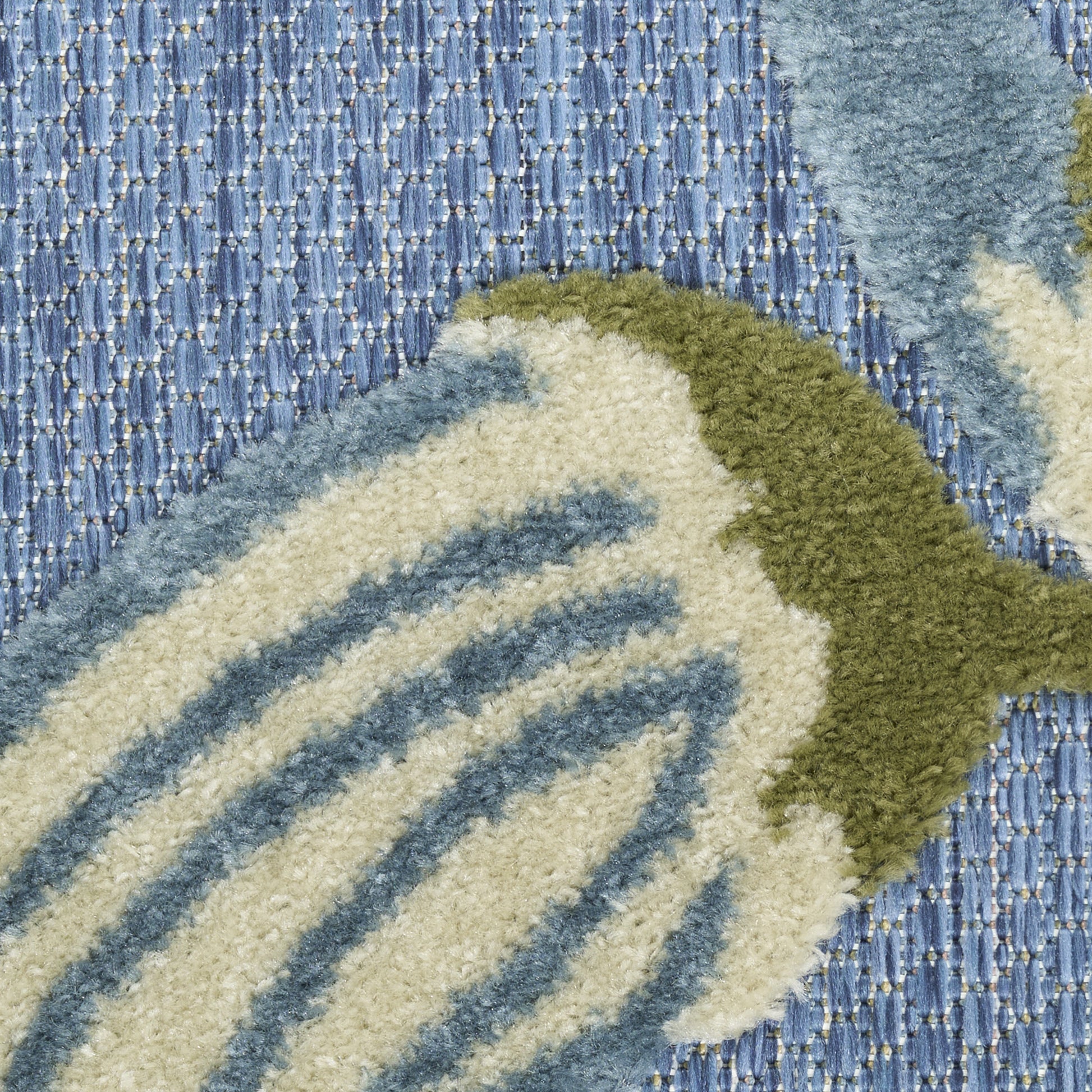Nourison Home Aloha  Blue Sage  Contemporary