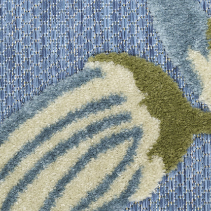 Nourison Home Aloha  Blue Sage  Contemporary