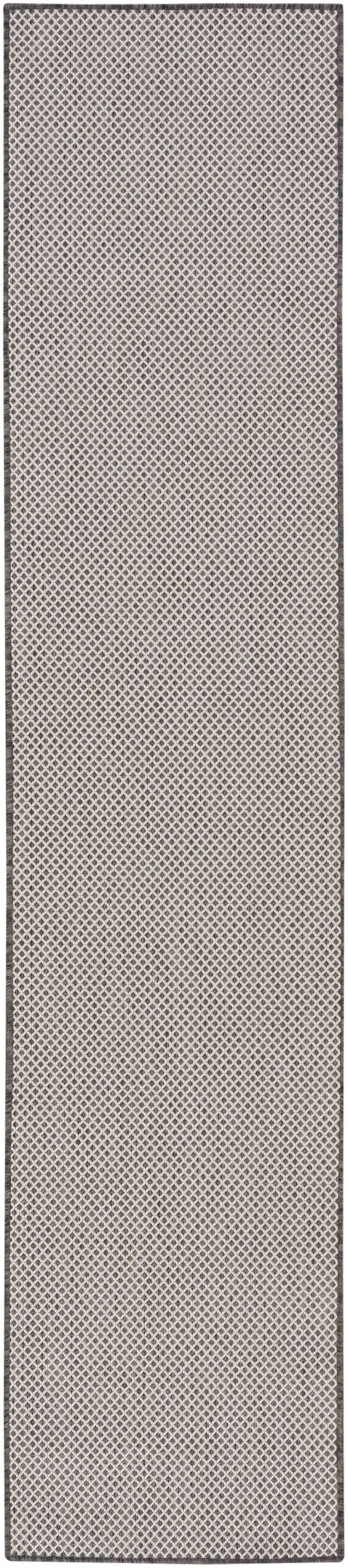 Nourison Home Courtyard COU01 Ivory Charcoal Contemporary Power-loomed Rug