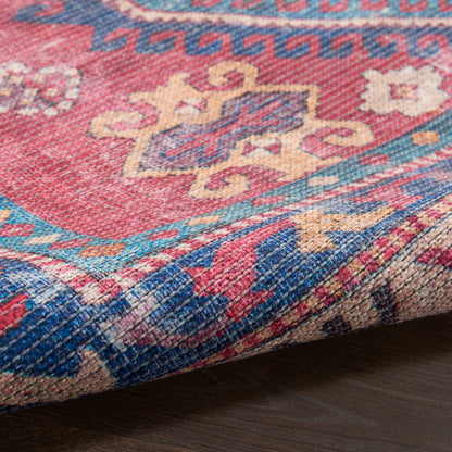 Nourison Home New Concept Washables  Red Navy  Traditional