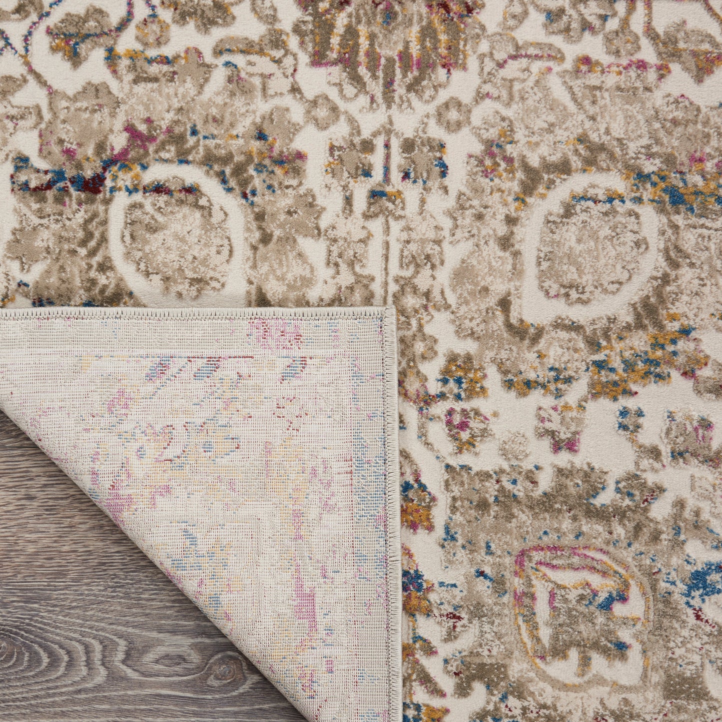 Nourison Home Melody  Ivory Multicolor  Traditional