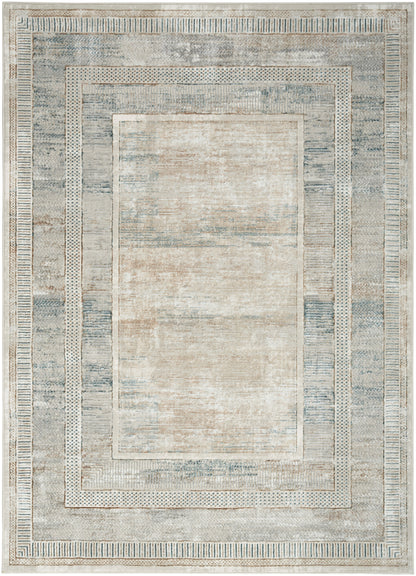 Nourison Home Glitz GLZ07 Ivory Multicolor Contemporary Power-loomed Rug