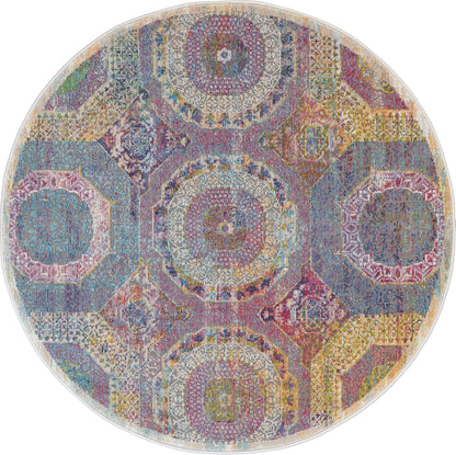 Nourison Home Ankara Global ANR05 Multicolor Transitional Power-loomed Rug