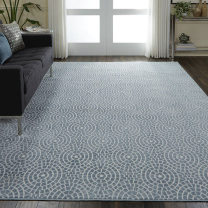 Nourison Home Urban Chic  Light Blue  Contemporary