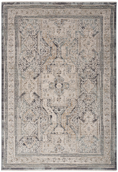 Nourison Home Lynx LNX01 Ivory Charcoal Transitional Power-loomed Rug